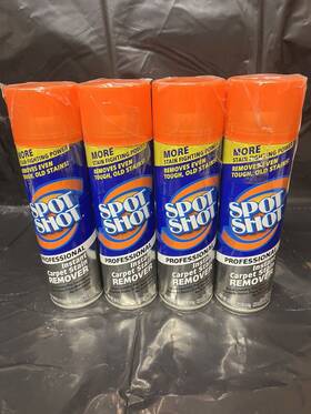 Spot Shot 074405099495 Carpet Stain Remover Lot Of 4 18oz Aerosol Cans