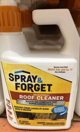 Sfrcheq06 Spray & Forget 895756001506 And Super Concentrated Revolutionary Roof Cleaner For Hose