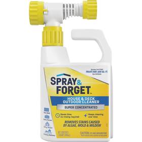Sfdheq06 Spray & Forget And 32 Oz. Hose End Sprayer House Deck Outdoor Cleaner