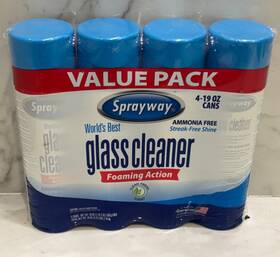 Sprayway 041911050203 Glass Cleaner - 19oz Cans 4 Pack Limited Stock Free Shipping
