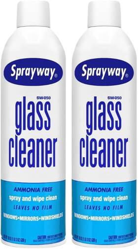 Sprayway 313097195178 Glass Cleaner Aerosol Spray 19 Oz Pack Of 2