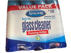 Sprayway 607169081361 Worlds Best Glass Cleaner 19 Oz. 4pk. Streak-free Shine. Cleaning