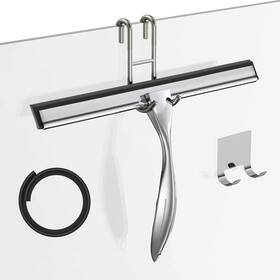 B09w25ck1r Sstoohl Shower Squeegee For Glass Door 12-inch Stainless Steel Bathroom Window Wiper