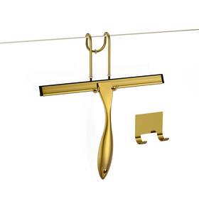 Hanger-silsq-gold-10inn Sstoohl 10 Inch Stainless Steel Shower Window Squeegee Streak-free Cleaner