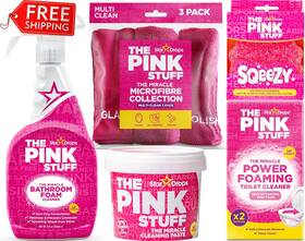 Star Brands Ltd 5060033826669 The Pink Stuff Bathroom Cleaning Kit Paste Foam Spray Toil