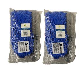 Starbaf 065003913080 2-pack Chenille Microfiber Car Wash Mitts Wheel Brush Blue Scratch-free