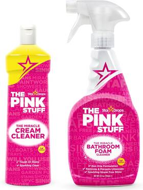Stardrops 705353963391 Pink Stuff Bathroom Foam Spray Cream Cleaner Bundle 2 Pack