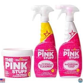 B08tptlprs Stardrops Miracle Cleaning Paste And Multi-purpose Spray 3-pack Bundle - The Pink Stuff