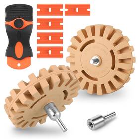 Xc-at01-02 Starvortex 2pcs Rubber Eraser Wheel For Drill Professional Car Sticker Remover Tool Wit