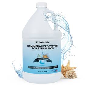 Steam And Go 857267008603 Cleaner Demineralized Water 128oz Ready-to-use For Mops Home Surfaces