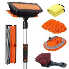 Brush01 Stemni 62ftft Car Wash Brush With Long Handle Soft Bristle Scratch-free Clea