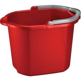 11215806 Sterilite 16 Quart Red Dual Spout Bucket Pack Of 6