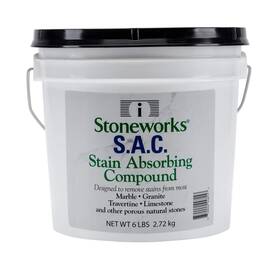 Stoneworks 850002448153 Sac Poultice 6 Lb Designed To Eliminate Stains Such As Coffee Tea Oil Gr