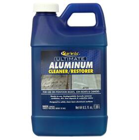 Str Brite 826705636296 64-ounce Ultimate Aluminum Cleaner Restorer For Pontoon Jon Boats Canoes Scrub