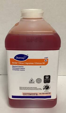 101109756 Stride 1x Diversey Citrus Neutral Cleaner 6 J-fill 2.5l
