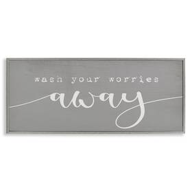 Stupell Industries 049182339898 Wash Your Worries Away Phrase Bathroom Relaxation Designed By Daphne Polsell