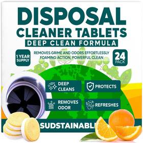 Sudstainables 850064817058 Garbage Disposal Cleaner Tablets 24-pack - Sink And Deodorizer Dispo