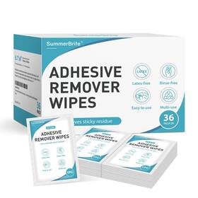 Nw-170mm90mm-36 Summerbrite Adhesive Remover Wipes 36 Pcs/box 6.1 Inch X4 Inches X-large Pad