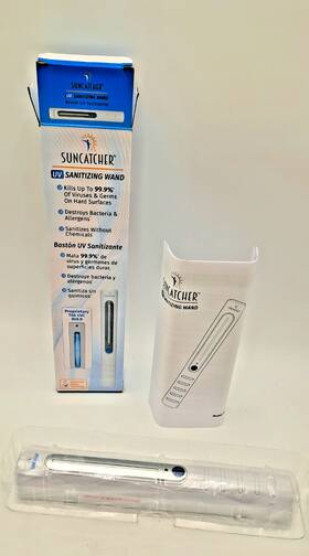 Suncatcher 811465009374 Sanitizing Wand Disinfecting Lamp Portable Open Box 2020 Unused