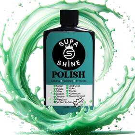 Supa3.4 Supa Shine Metal Polish Cleaner For Chrome Brass Plastic Aluminum Copper Rust Fibe