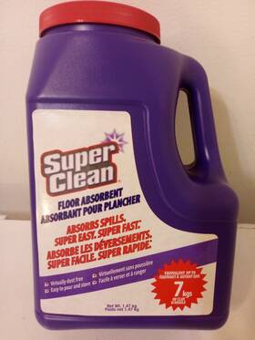 Super Clean 814966010566 Case Of 4 Superclean Floor Absorbent 3 Lbs. New