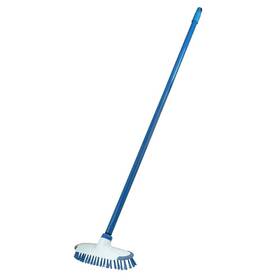 Superio 810541002001 Deck Scrub Brush With Long Handle 54 Inches Heavy Duty Stiff Bristles Grout