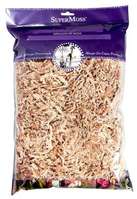 Supermoss 759834223016 22301 Orchid Sphagnum Moss Dried Natural 8oz