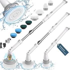 Sweepulire 647697014363 Electric Spin Scrubber Sw1 Shower With Long Handle 2 Sp Inch