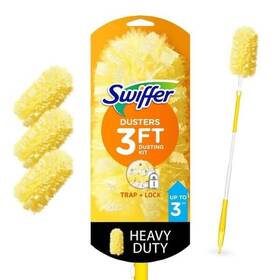 3-dusters Swiffer 003700089114 Heavy Duty Extendable Handle Dusting Kit 1-handle