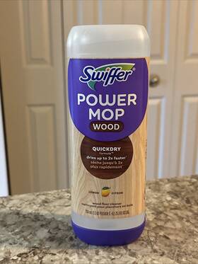 Swiffer 030772084182 Power Mop Wood Quick Dry Liquid Floor Cleaner Solution Lemon X1 25.3oz