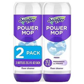 Swiffer 030772084229 Powermop Floor Cleaning Solution With Fresh Scent 25.3 Fl Oz 2 Pack