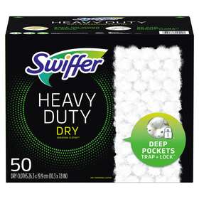 Swiffer 037000545491 Nib Sweeper Heavy Duty Dry Sweeping Cloth Refills Big 50 Count Box