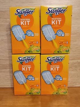 Swiffer 037000743309 Dusters Starter Kit Gain Scented 5 Ct 4 Boxs