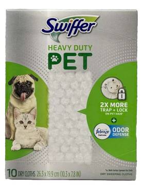 Swiffer 037000798996 Sweeper Pet Heavy Duty Dry Sweeping Pad Refill Febreze Odor Defense