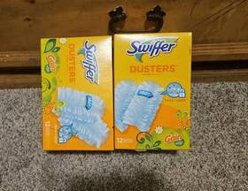 Swiffer 037000830641 2-12pk Dusters Ceiling Fan Duster Multi Surface Refills With Gain Scent