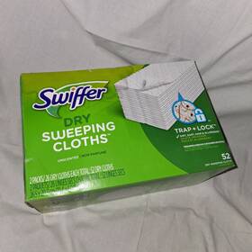 Swiffer 037000990383 Sweep Mop Dry Pads / Sweeping Cloths Unscented Refill 52 Count