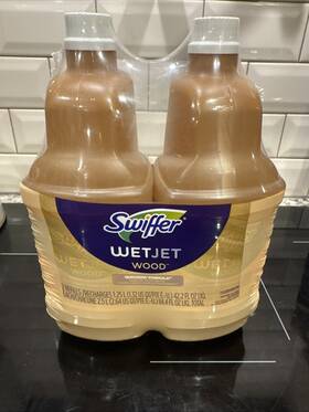 Swiffer 154650083020 Wetjet Wood Floor Cleaner Solution Refill 42.2 Oz - 2 Pack