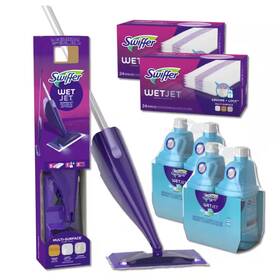 Swiffer 445027397390 1 Microfiber Spray Mop 5 Refill 2 42 Oz. Fresh Scent Floor Cleaner 2-pk