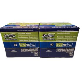 91304626 Swiffer 32 Count Dry Cloth Refills Disposable 10.43 Inch X 8 White Lot Of 2