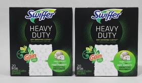 Swiffer 91347468 Lot Of 2 Heavy Dry Sweeping Pads/cloths Thick With Gain 20ct