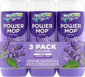 P-11182 Swiffer Powermop Floor Cleaning Solution With Lavender Scent Triple Pack