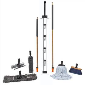 Swopt 849278090159 7-piece Ultimate Indoor Kit Includes 48 Inch And 60 Wooden Handles Dust Mop