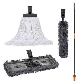 Swopt 849278090616 18 Inch Microfiber Dust Mop Flexible Duster Cotton 60 Steel H