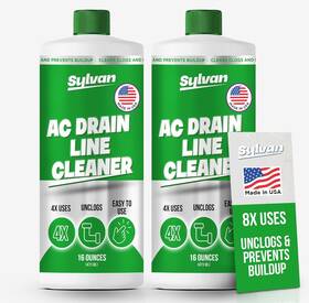 Sylvan Hills 850070070218 Ac Drain Line Cleaner 2x 16 Oz 8 Uses 12 Month Supply Made In Usa