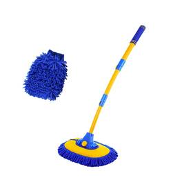 Sylvil-1998cw Sylvil Car Wash Brush Kit 40 Inch Auto Mop With 15 Curved Extendable Long Handle