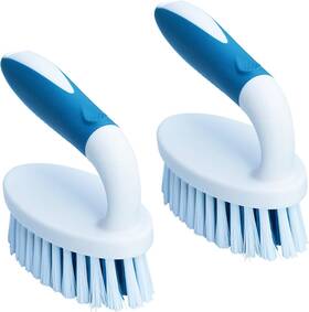 T-shine 445045570553 Phyex Scrub Brush 2 Pack Household Cleaning Brushes With Stiff Bristles Scrubb