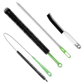 Br-04-001 Taichodeer 4pcs Flexible Cleaning Brush Set For Dryer Vents Fridge Coils Hvac Systems