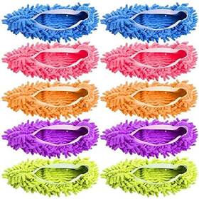 Tamicy 661083358213 Mop Slippers Shoes 5 Pairs 10 Pieces - Microfiber Cleaning House Slippe