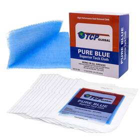 Tcp Global 848849000658 Pure Blue Superior Tack Cloths - Rags Box Of 12 Automotive Car Pai