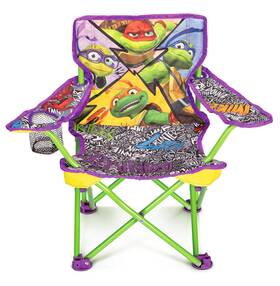 Teenage Mutant Ninja Turtles 192995610255 Kids Chair Foldable For Camping Tmnt Sports Or Patio With Carry Bag Toddler
